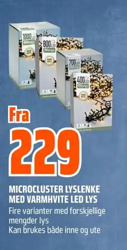 Coop Obs Microcluster lyslenke med varmhvite led lys tilbud