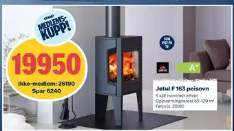 Coop Obs Jøtul F 163 peisovn tilbud