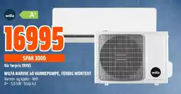 Coop Obs Wilfa Narvik 40 varmepumpe, ferdig montert tilbud