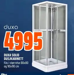 Coop Obs Duxa solid dusjkabinett tilbud