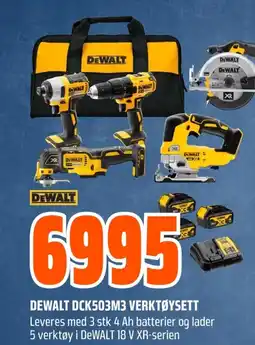 Coop Obs Dewalt DCK503M3 verktøysett tilbud