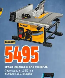 Coop Obs Dewalt DWE7485EXB 1850 w bordsag tilbud