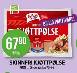 Kiwi SKINNFRI KJØTTPØLSE, NOK 67.9 tilbud