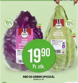Kiwi RØD OG GRØNN SPISSKÅL, NOK 19.9 tilbud