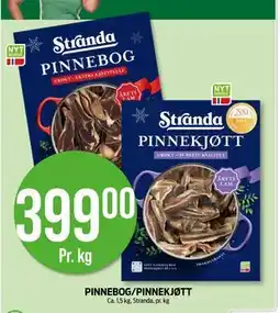 Kiwi PINNEBOG/PINNEKJØTT, NOK 399 tilbud