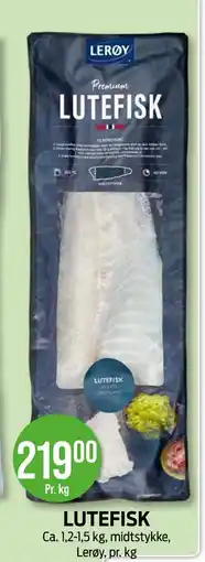 Kiwi LUTEFISK, NOK 219 tilbud