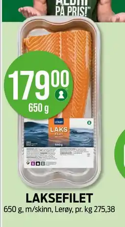 Kiwi LAKSEFILET, NOK 179 tilbud