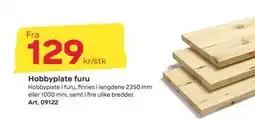 Byggmax Hobbyplate furu tilbud