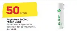 Byggmax Fugeskum 500ML Midun Basic, NOK 50 tilbud