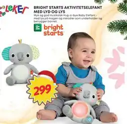 Extra Leker BRIGHT STARTS AKTIVITETSELEFANT MED LYD OG LYS, NOK 299 tilbud