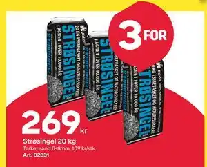 Byggmax Strøsingel 20 kg, NOK 269 tilbud