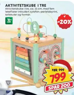 Extra Leker AKTIVITETSKUBE I TRE, NOK 799 tilbud