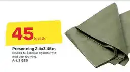Byggmax Presenning 2.4x3.45m, NOK 45 tilbud