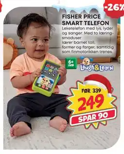 Extra Leker FISHER PRICE SMART TELEFON, NOK 249 tilbud