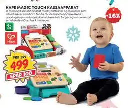 Extra Leker HAPE MAGIC TOUCH KASSAAPPARAT, NOK 499 tilbud