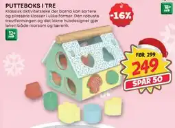 Extra Leker PUTTEBOKS I TRE, NOK 249 tilbud