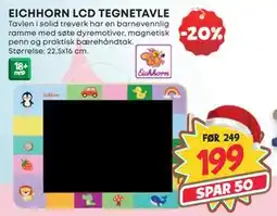 Extra Leker EICHHORN LCD TEGNETAVLE, NOK 199 tilbud