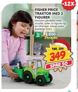 Extra Leker FISHER PRICE TRAKTOR MED 2 FIGURER, NOK 349 tilbud