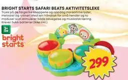 Extra Leker BRIGHT STARTS SAFARI BEATS AKTIVITETSLEKE, NOK 299 tilbud