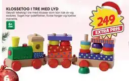 Extra Leker KLOSSETOG I TRE MED LYD, NOK 249 tilbud