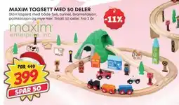 Extra Leker MAXIM TOGSETT MED 50 DELER, NOK 399 tilbud