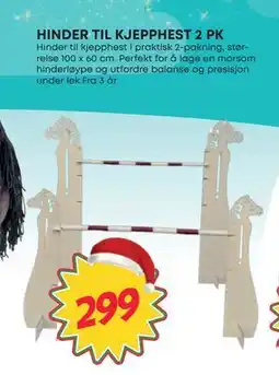 Extra Leker HINDER TIL KJEPPHEST 2 PK, NOK 299 tilbud