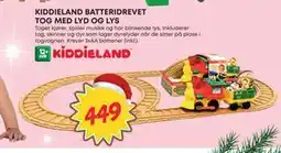 Extra Leker KIDDIELAND BATTERIDREVET TOG MED LYD OG LYS, NOK 449 tilbud