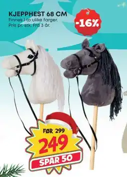 Extra Leker KJEPPHEST 68 CM, NOK 249 tilbud