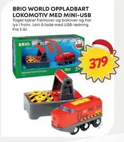 Extra Leker BRIO WORLD OPPLADBART LOKOMOTIV MED MINI-USB, NOK 379 tilbud