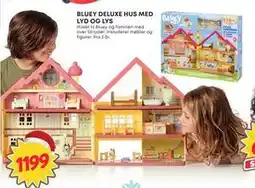 Extra Leker BLUEY DELUXE HUS MED LYD OG LYS, NOK 1199 tilbud