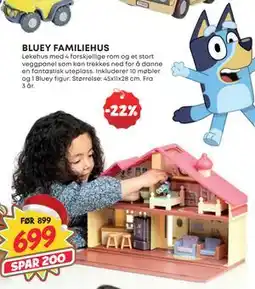 Extra Leker BLUEY FAMILIEHUS, NOK 699 tilbud