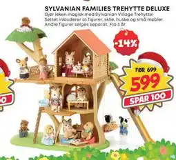 Extra Leker SYLVANIAN FAMILIES TREHYTTE DELUXE, NOK 599 tilbud