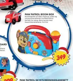 Extra Leker PAW PATROL BOOM BOX, NOK 349 tilbud