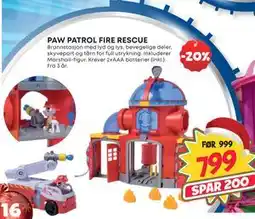 Extra Leker PAW PATROL FIRE RESCUE, NOK 799 tilbud