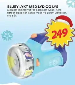 Extra Leker BLUEY LYKT MED LYD OG LYS, NOK 249 tilbud