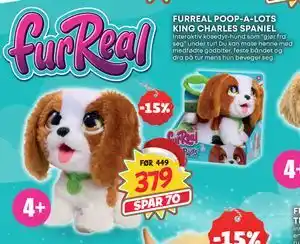 Extra Leker FURREAL POOP-A-LOTS KING CHARLES SPANIEL, NOK 379 tilbud