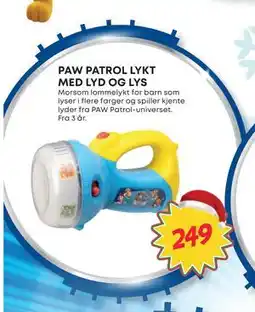 Extra Leker PAW PATROL LYKT MED LYD OG LYS, NOK 249 tilbud