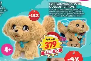 Extra Leker FURREAL WAG-A-LOTS GOLDEN RETRIEVER, NOK 379 tilbud