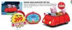 Extra Leker PEPPA GRIS RADIOSTYRT BIL, NOK 399 tilbud