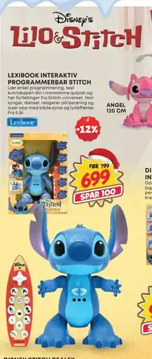 Extra Leker LEXIBOOK INTERAKTIV PROGRAMMERBAR STITCH, NOK 699 tilbud