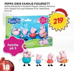 Extra Leker PEPPA GRIS FAMILIE FIGURSETT, NOK 219 tilbud