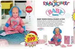 Extra Leker BABY BORN EMMA DUKKE 43 CM, NOK 599 tilbud