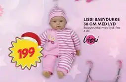 Extra Leker LISSI BABYDUKKE 38 CM MED LYD, NOK 199 tilbud