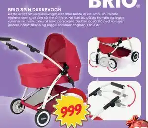 Extra Leker BRIO SPIN DUKKEVOGN, NOK 999 tilbud