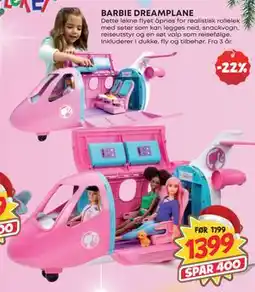 Extra Leker BARBIE DREAMPLANE, NOK 1399 tilbud