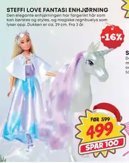 Extra Leker STEFFI LOVE FANTASI ENHJØRNING, NOK 499 tilbud