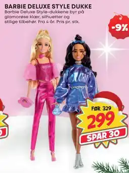 Extra Leker BARBIE DELUXE STYLE DUKKE, NOK 299 tilbud