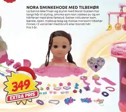 Extra Leker NORA SMINKEHODE MED TILBEHØR, NOK 349 tilbud