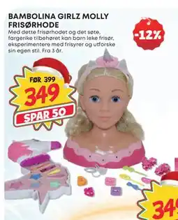 Extra Leker BAMBOLINA GIRLZ MOLLY FRISØRHODE, NOK 349 tilbud
