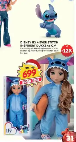 Extra Leker DISNEY ILY 4 EVER STITCH INSPIRERT DUKKE 46 CM, NOK 699 tilbud